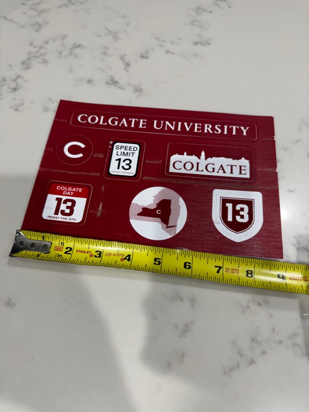 Colgate University Sticker Sheet - Picture 2 of 3